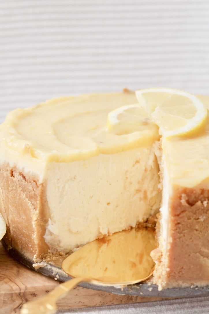 Baked Lemon Curd Cheesecake Jo's Kitchen Larder