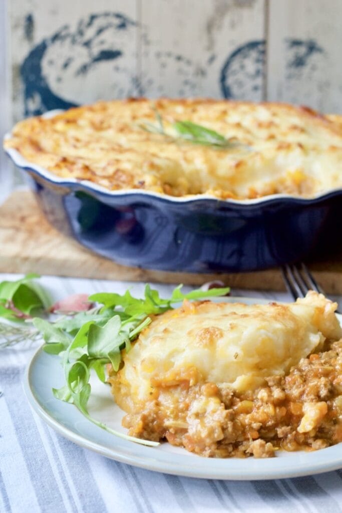 Shepherd's Pie with Roasted Garlic Mashed Potatoes | Jo's Kitchen Larder