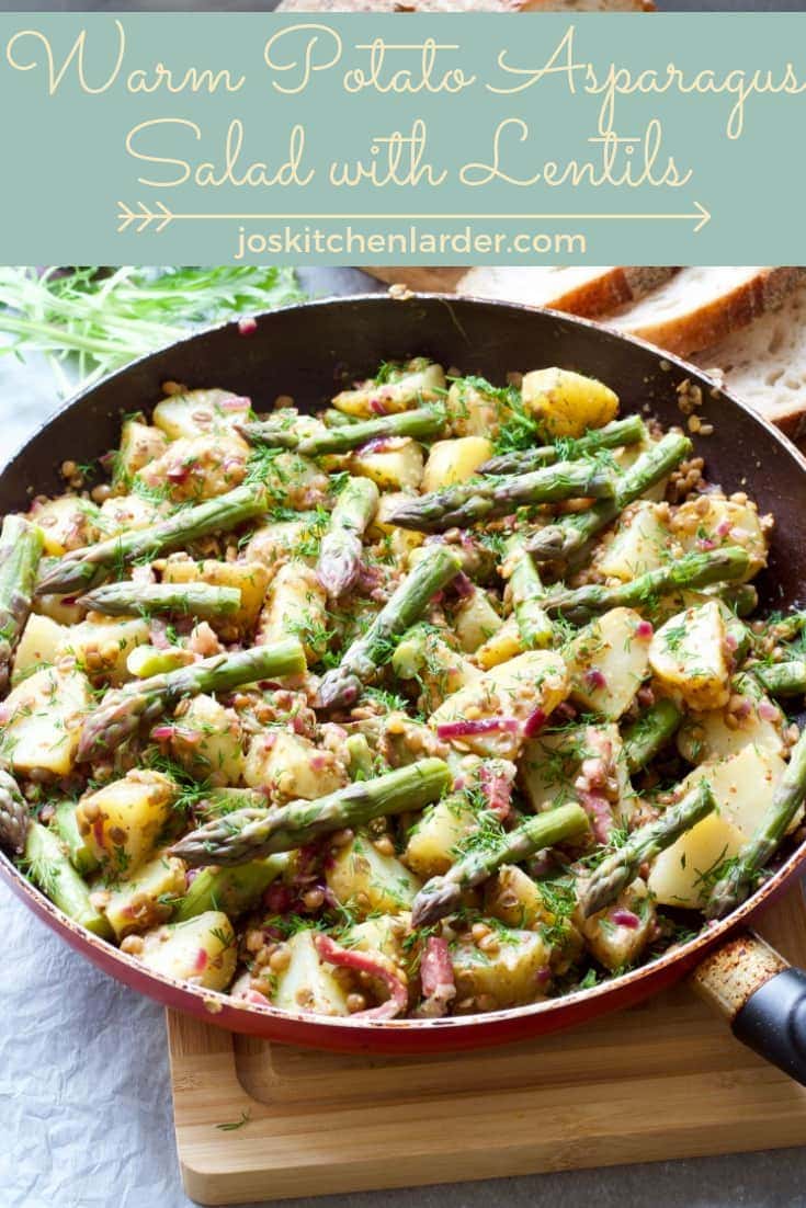 This beautifully seasonal Warm Potato Asparagus Salad with Lentils is substantial enough as a main meal & easily adaptable to suit meat eaters as well as vegetarians & vegans. Dressed with deliciously tangy mustard dressing it is filling and delicious!
#potatoasparagussalad #warmsalad #warmpotatosalad #lentilsalad #saladfordinner #mustarddressing #wholesomefood